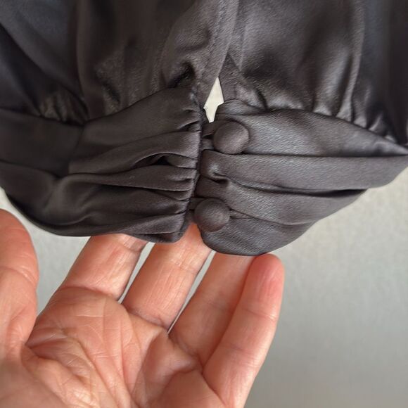 BCBGeneration Banded Halter Neck Tank‎ Top Womens Small Black - Picture 3 of 7